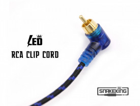 CAVO CON CLIP RCA A LED SNAKEKING Blu