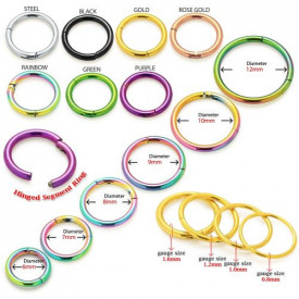 Circular Clicker Rose Gold 1,2ø, 10mm