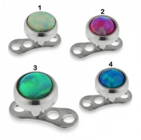 Dermal Completo con Opale Blu 4mm