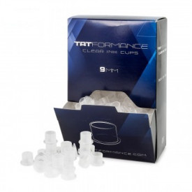 TATFORMANCE - Clear Iink Cups 9mm (500 pz)