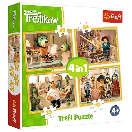 Puzzle Trefl - Treflikow, 35/48/54/70 piese
