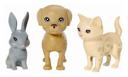 Set de joacă Grădiniţă pentru animale cu păpuşă blondă, Barbie