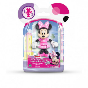 Figurina Disney Junior Minnie Mouse Negru-roz, 15cm