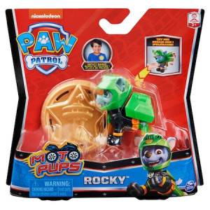 Figurina Paw Patrol, Moto Pups , Rocky cu insigna
