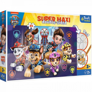 Puzzle cu 2 fete Trefl 24 Maxi, Noua Provocare Paw Patrol
