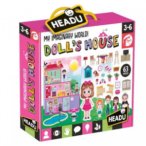 Puzzle Headu Teacher - Casa papusii, 63 piese