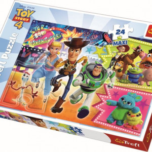 Puzzle Maxi Trefl, Toy Story 4, Aventura jucariilor, 24 piese