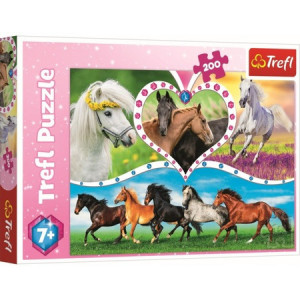 Puzzle Trefl, Frumosii Cai, 200 piese