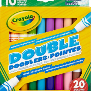 Set 10 carioci Crayola cu doua Capete,lavabile,multicolor