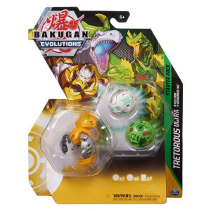 Set 3 Figurine Bakugan Evolutions Starter Pack Tretorous Ultra, Neo Trox si Dragonoid Evo