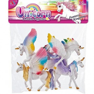 Set 4 Figurine Unicorni, Dream Pegasus,+3 ani
