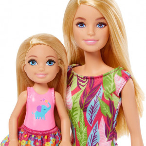 Set Papusi Barbie si Chelsea Lost Birthday cu Animale de Companie si Accesorii