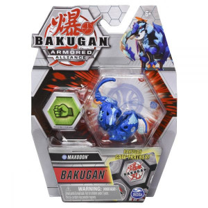 Figurina Bakugan Armored Alliance - Maxodon Albastru, cu card Baku-Gear
