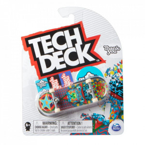 Mini placa skateboard Tech Deck, Thank You, Multicolor
