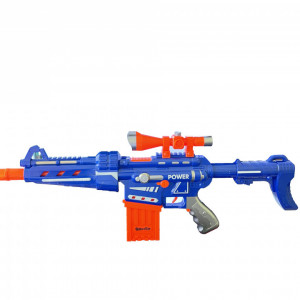 Mitraliera Super Gun Electrica,cu Gloante de Spuma Incluse