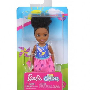 Papusa Barbie Chelsea Club par saten, tricou model racheta