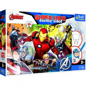 Puzzle cu 2 fete Trefl 24 Maxi, Razbunatorii Puternici