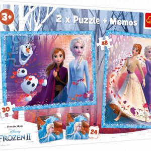 Puzzle Trefl 2in1 Memo Frozen2 -Tinutul Misterios