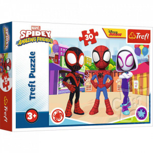 Puzzle Trefl 30 Piese, Aventurile lui Spidey si Prietenii