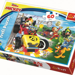 Puzzle Trefl, Disney Mickey, La raliu cu prietenii, 60 piese