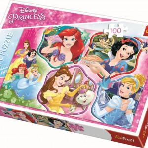 Puzzle Trefl, Printesele Disney, 100 piese