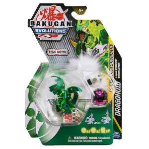 Set 3 Figurine Bakugan Evolutions Platinum Powerup Dragonoid, Scorcher si Siphon