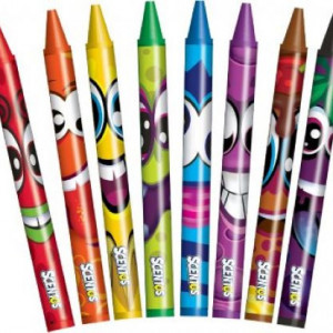 Set 8 creioane cerate parfumate Scentos, multicolore