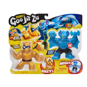 Set doua figurine Goo Jit Zu, liliac versus panda, Pantaro vs Batter, 20cm