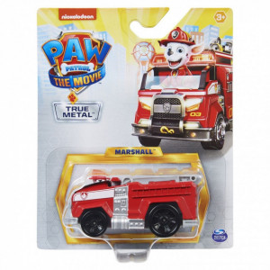 Set figurina cu vehicul Paw Patrol True Metal -The Movie, Marshall,7cm