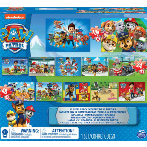 Set Puzzle Spin Master,Paw Patrol 12 in 1