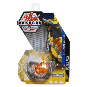 Figurina Metalica Bakugan Evolutions, Blitz Fox Portocaliu