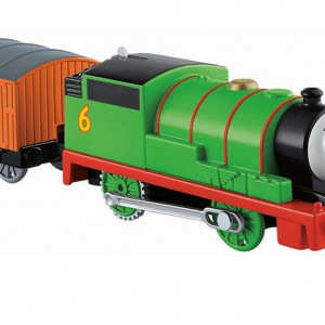 Locomotiva motorizata Thomas & Friends - Trackmaster, Percy cu vagon