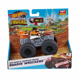 Masinuta cu Sunete Monster Trucks Hot Wheels, Tiger Shark