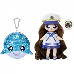 Na Na Na Surprise 2 in 1, Sparkle S1 - Papusa si accesoriu fashion, Sailor Blu