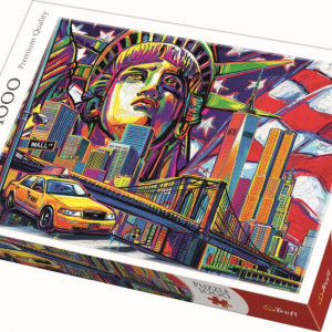 Puzzle Trefl, New York in culori, 1000 piese