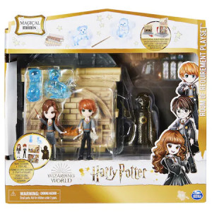 Set de joaca Harry Potter - Magical Minis, Ron Weasley si Hermione Granger in Camera Necesitatii