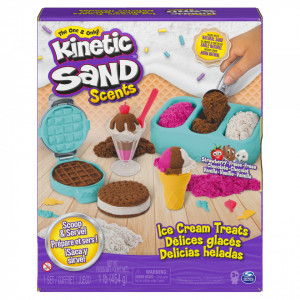 Set Kinetic Sand-Inghetata si Prajiturele Colorate si Parfumate