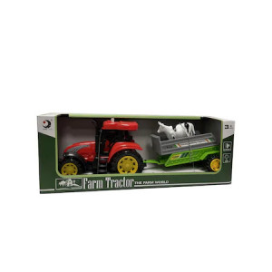 Tractor cu Remorca,Lumini si Sunete,28 cm