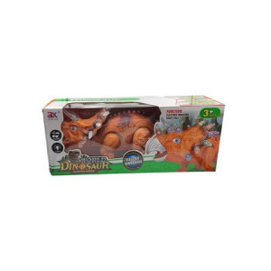 Dinozaur Triceratops cu Lumini si Sunete,37 cm