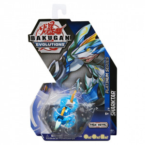 Figurina Metalica Bakugan Evolutions, Sharktar Albastru