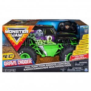 Masinuta Monster Jam RC - Grave Digger, scara 1:15