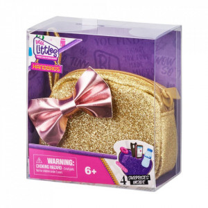Mini gentuta de mana cu 4 surprize, Real Littles, S4, Auriu