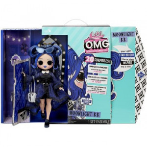 Papusa L.O.L. Surprise! OMG Fashion Doll - Moonlight BB cu 20 surprize, seria 4