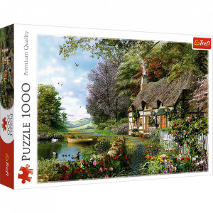 Puzzle Trefl 1000piese - Casuta de pe Lac