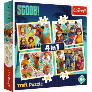 Puzzle Trefl 4 in 1, Scooby Doo si prietenii