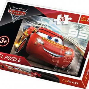 Puzzle Trefl, Disney Cars 3, Fulger Mcqueen, 30 piese