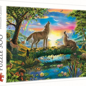 Puzzle Trefl, Lupi in natura, 500 piese