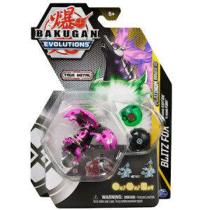 Set 3 Figurine Bakugan Evolutions Platinum Powerup Blitz Fox, Riptide si Fury