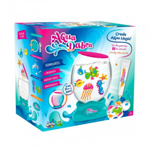 AQUADABRA-ACVARIU CU LUMINI SI FIGURINE