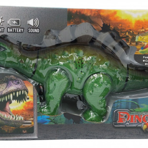 Dinozaur cu Lumini si Sunete Icom, Stegosaurus Verde